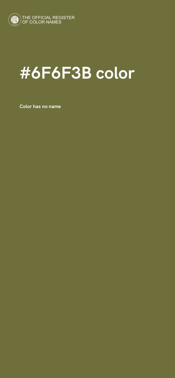 #6F6F3B color image