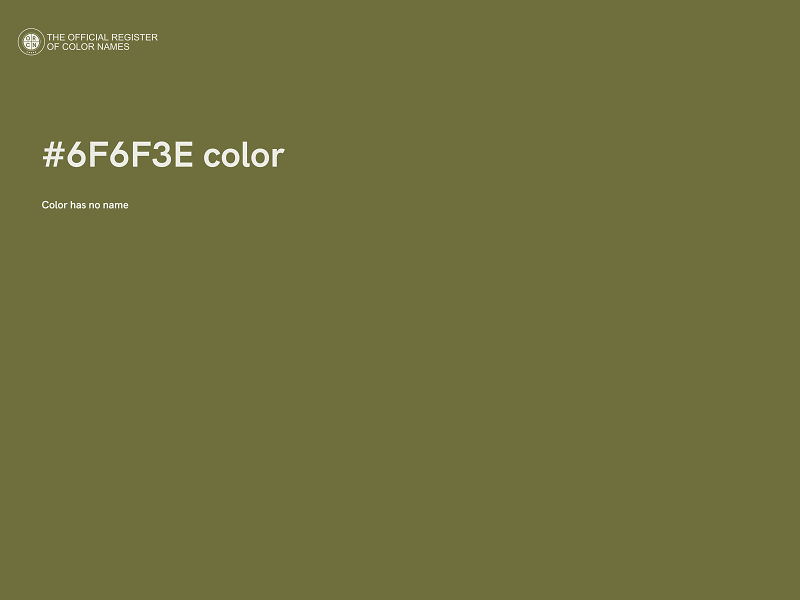 #6F6F3E color image