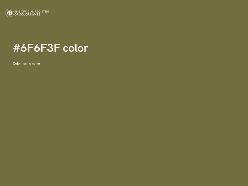 #6F6F3F color image