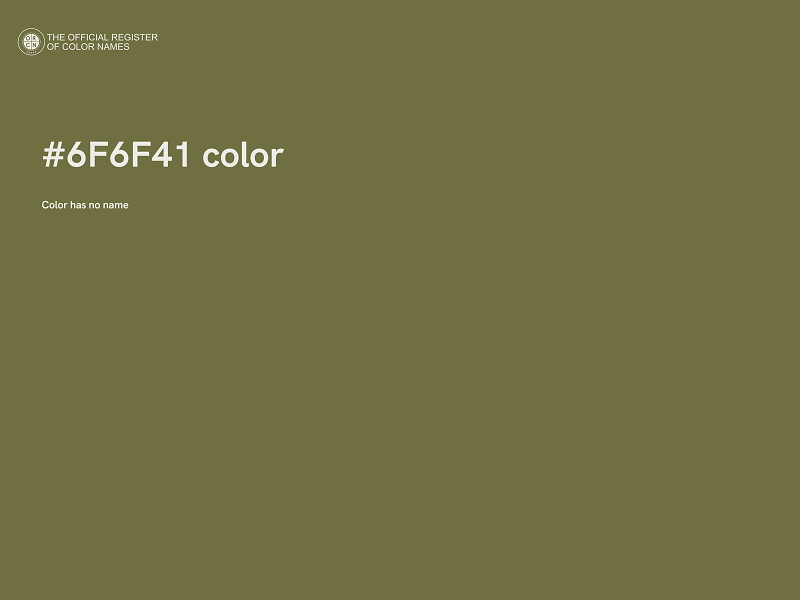 #6F6F41 color image