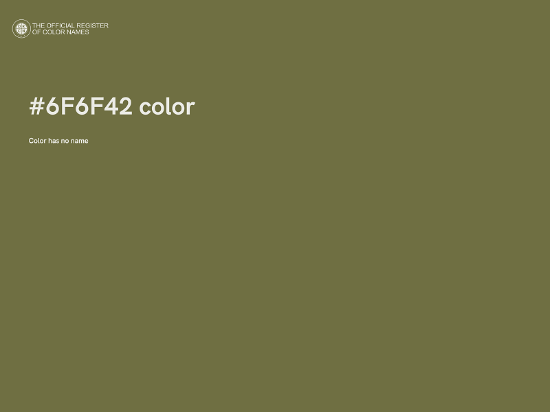 #6F6F42 color image