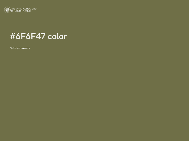 #6F6F47 color image