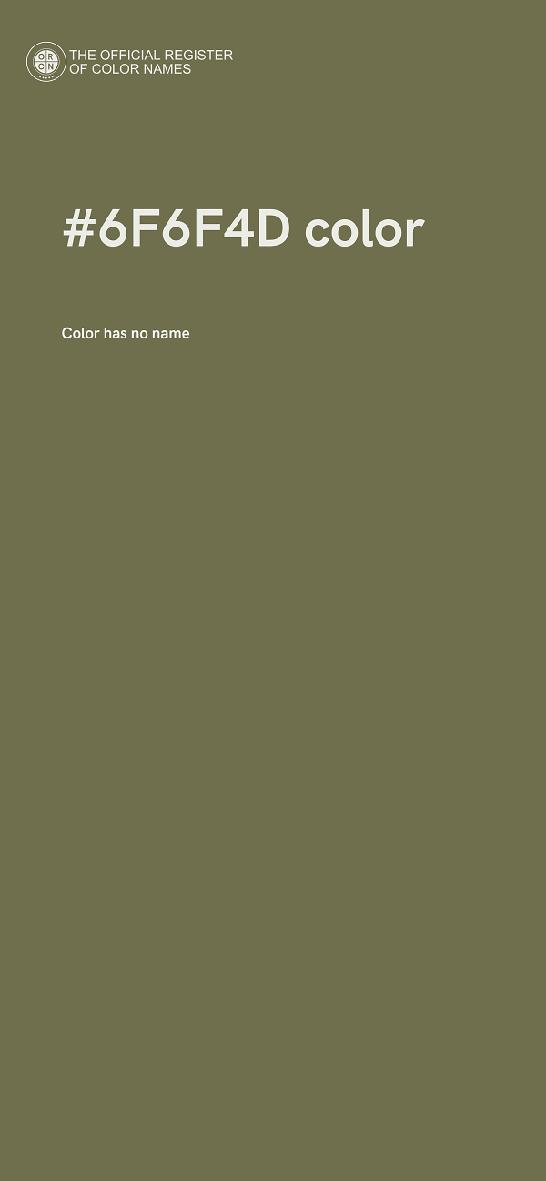 #6F6F4D color image