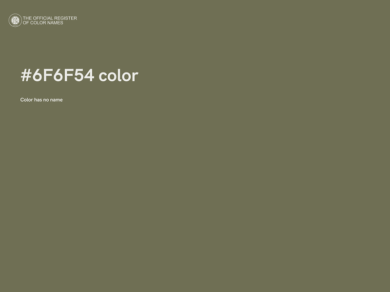 #6F6F54 color image