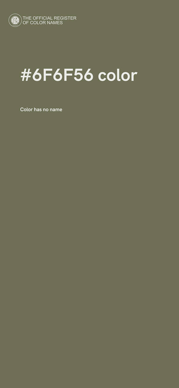 #6F6F56 color image