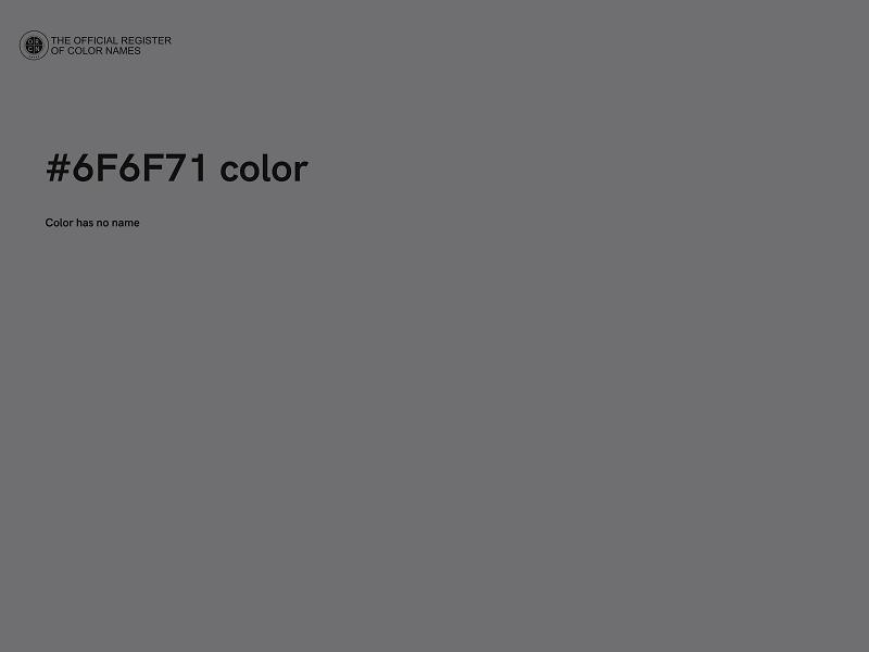 #6F6F71 color image