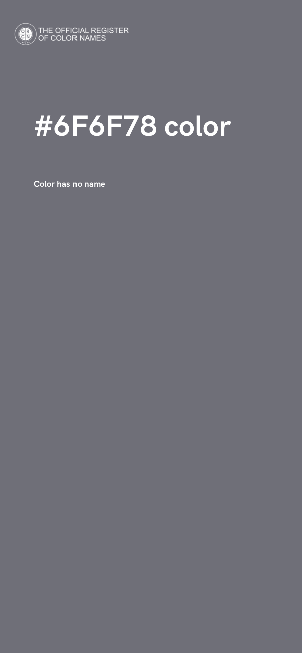 #6F6F78 color image