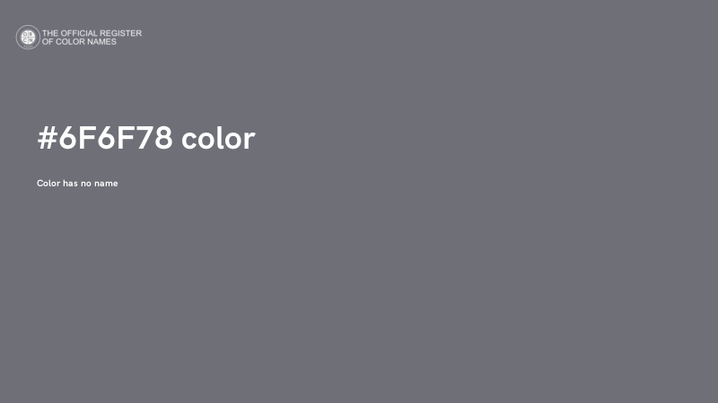 #6F6F78 color image