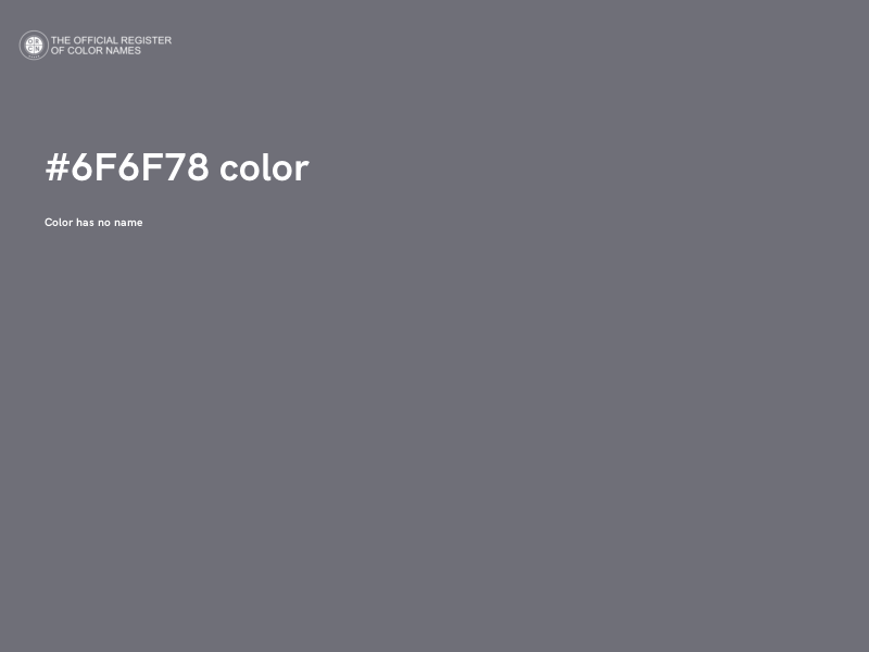 #6F6F78 color image