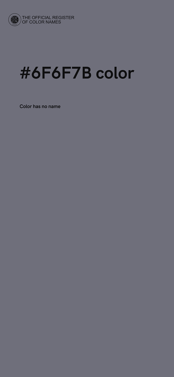 #6F6F7B color image