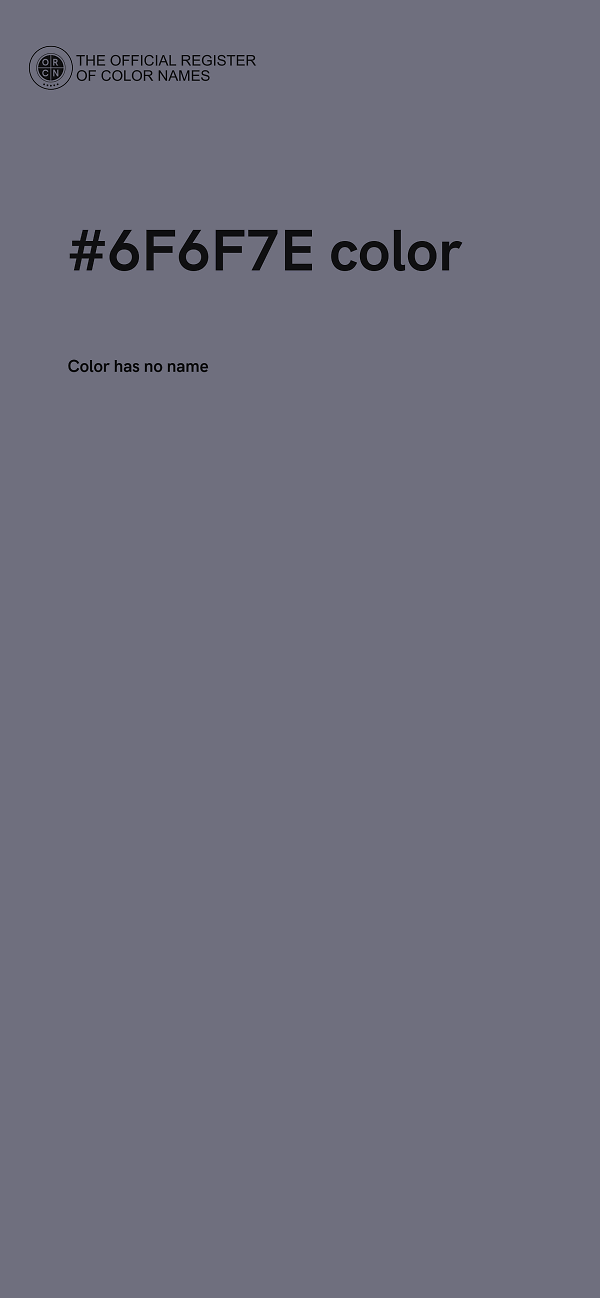 #6F6F7E color image