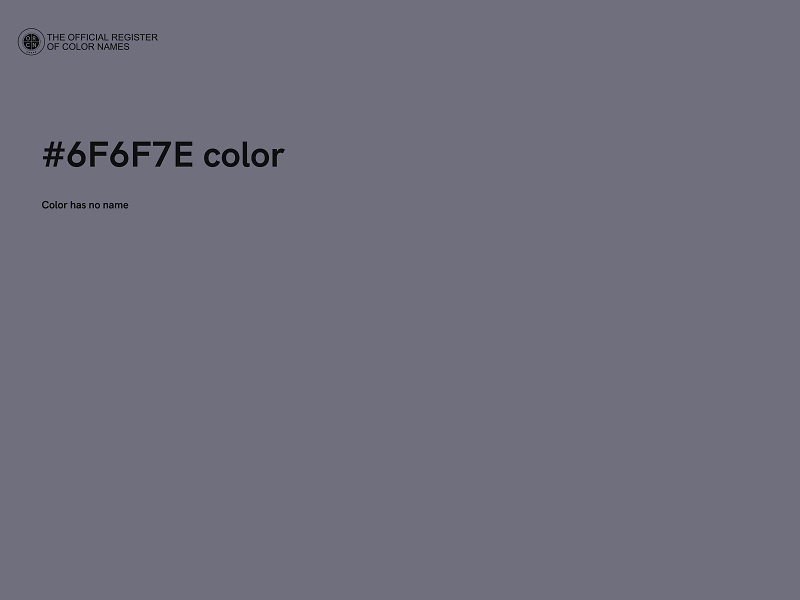 #6F6F7E color image
