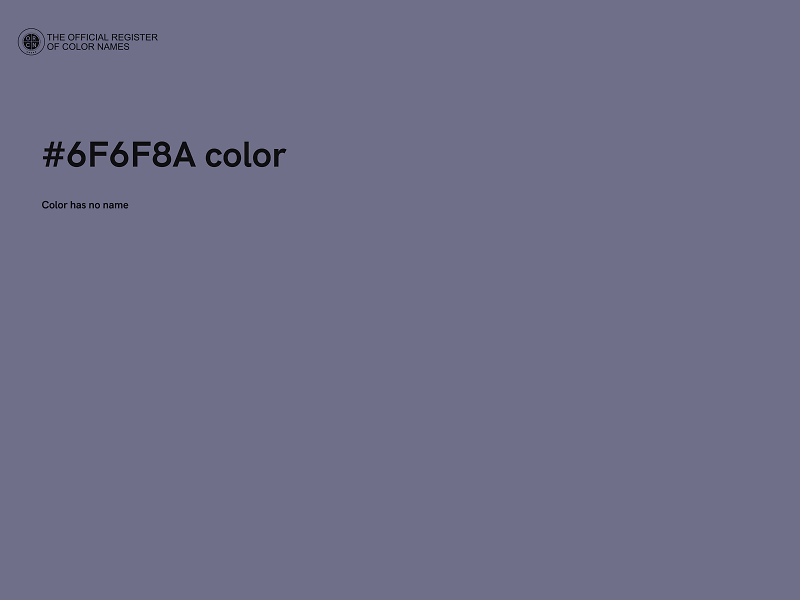 #6F6F8A color image