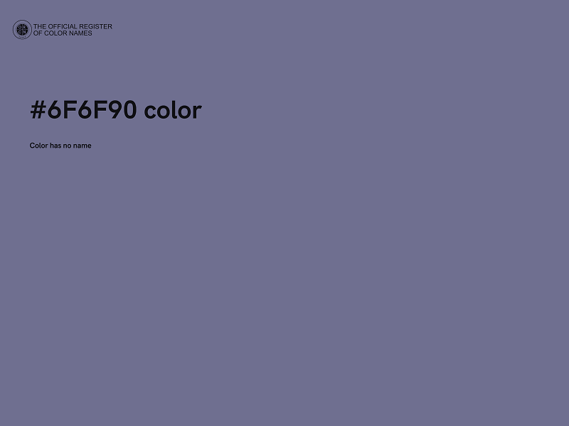 #6F6F90 color image