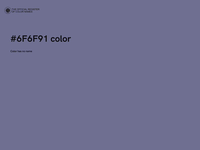 #6F6F91 color image