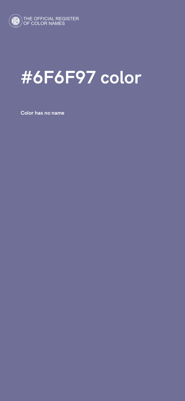 #6F6F97 color image