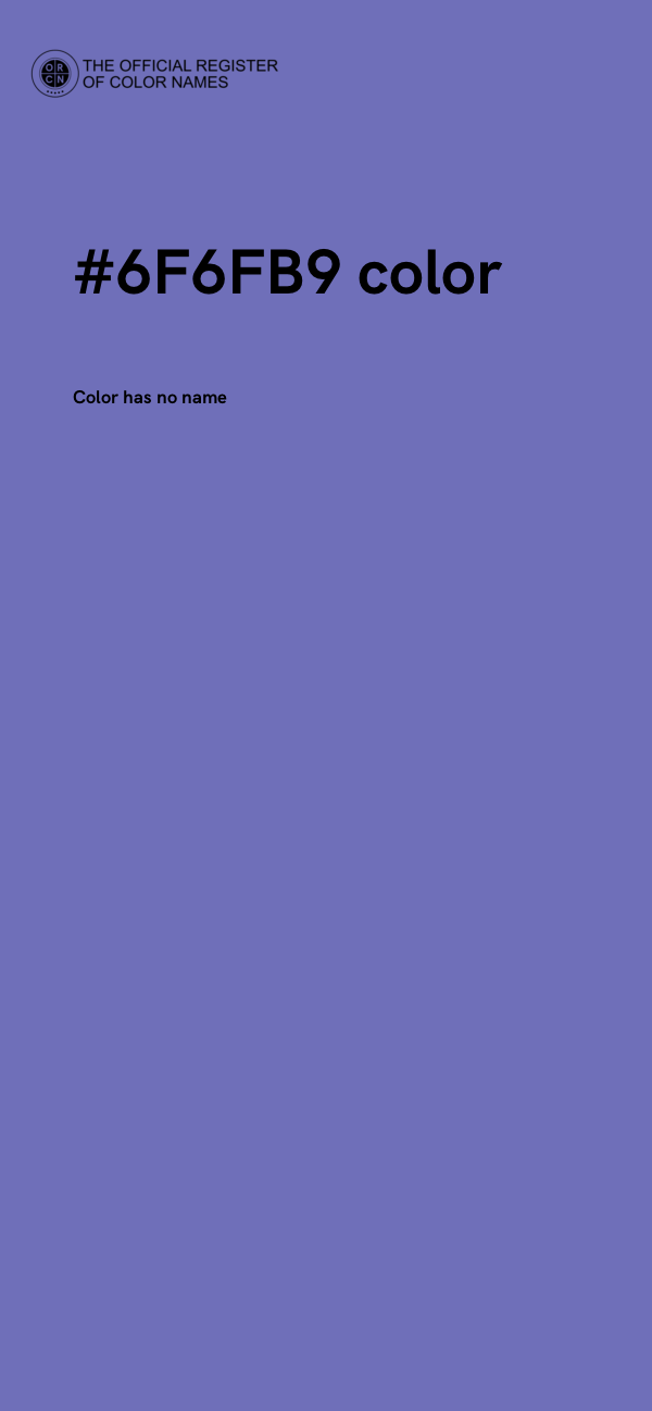 #6F6FB9 color image