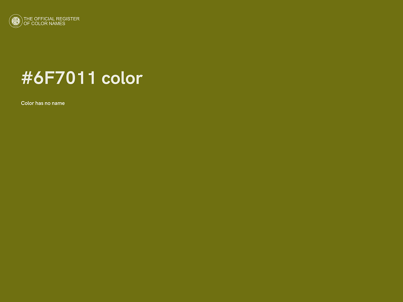 #6F7011 color image