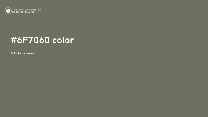 #6F7060 color image