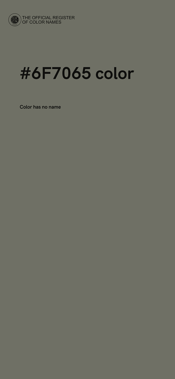 #6F7065 color image