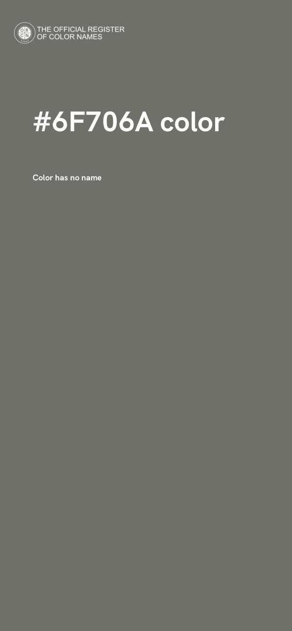 #6F706A color image