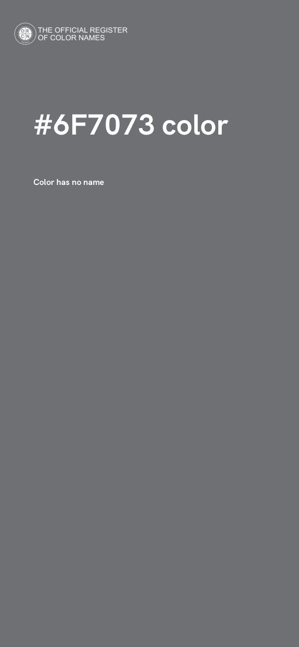 #6F7073 color image