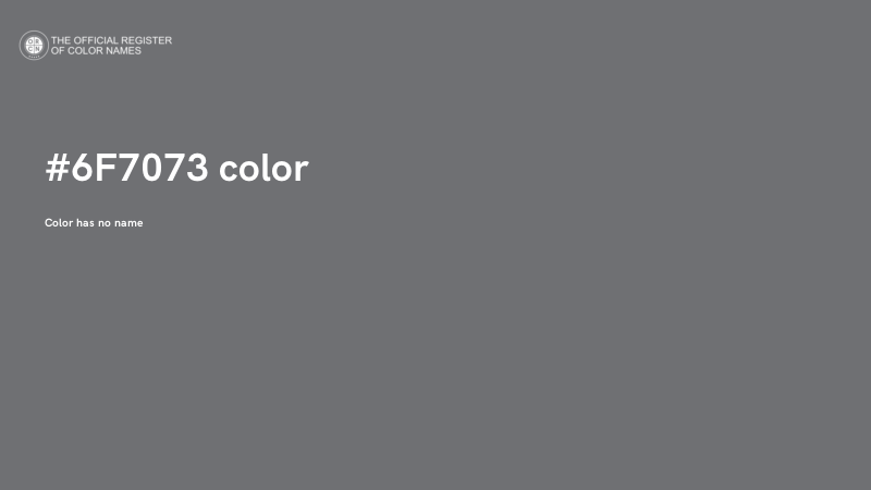#6F7073 color image