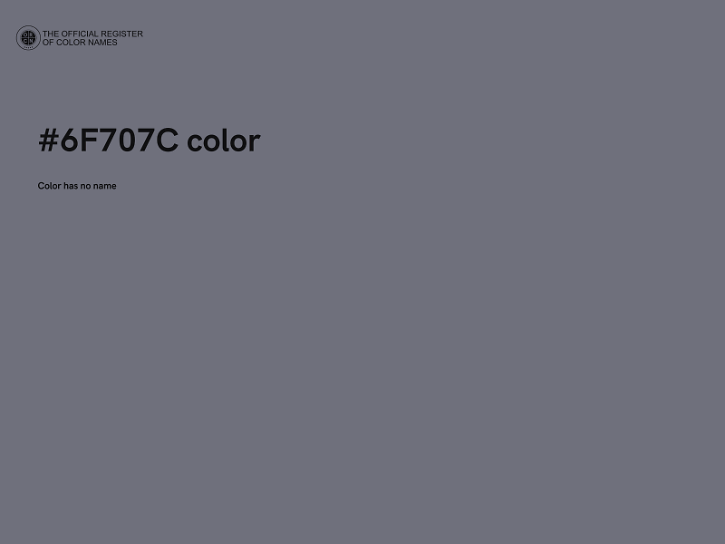 #6F707C color image