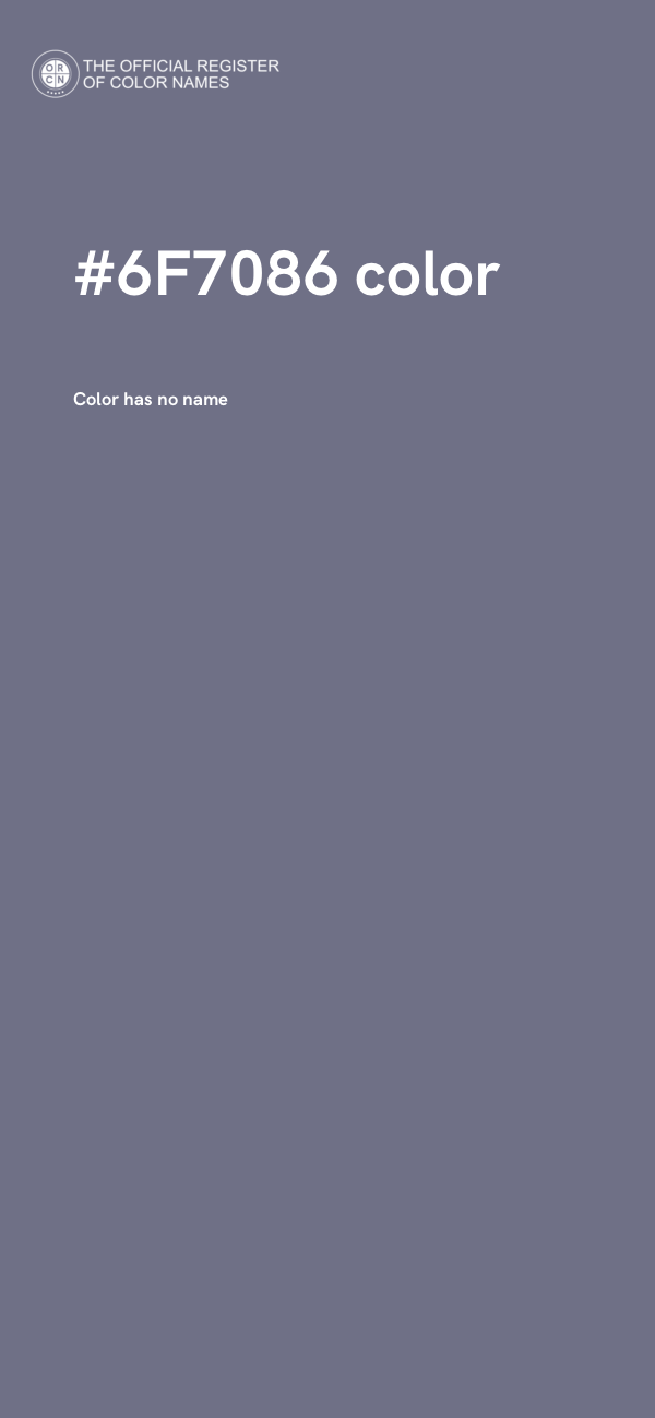#6F7086 color image