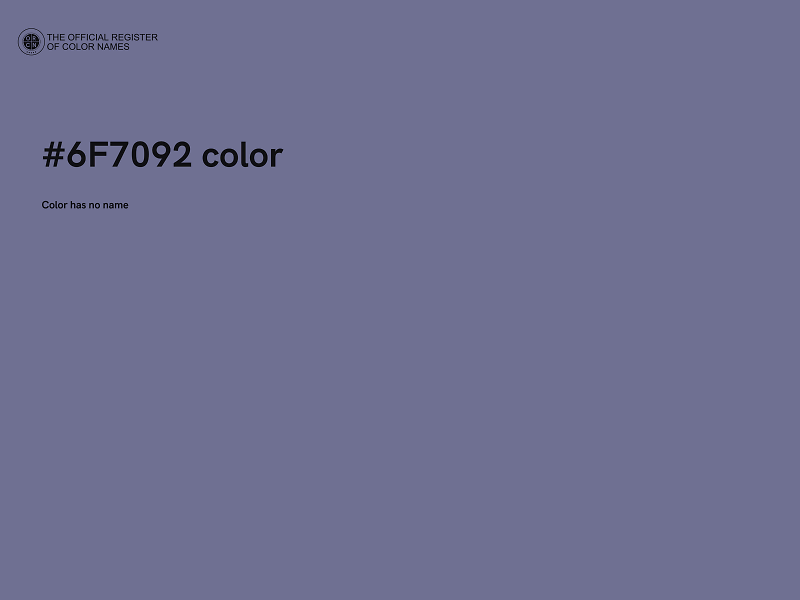 #6F7092 color image