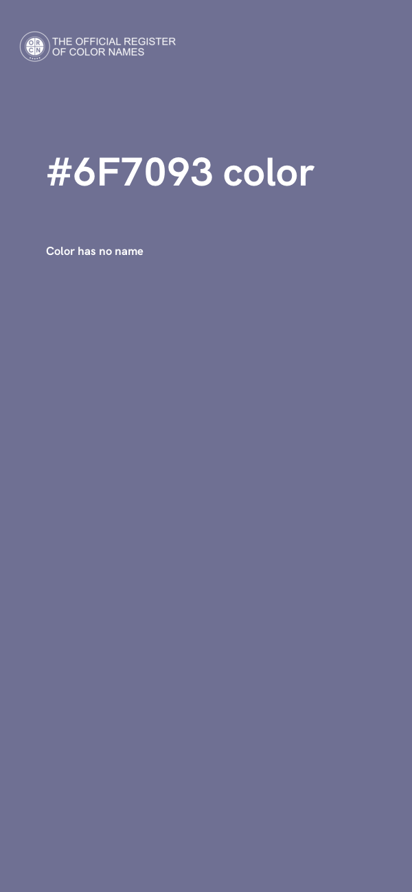 #6F7093 color image