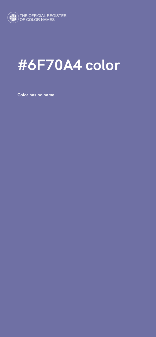#6F70A4 color image