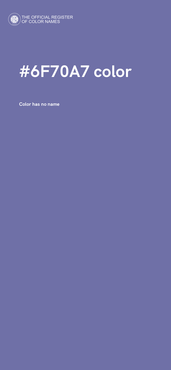 #6F70A7 color image