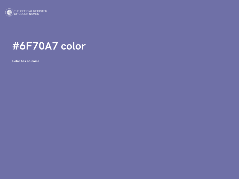 #6F70A7 color image