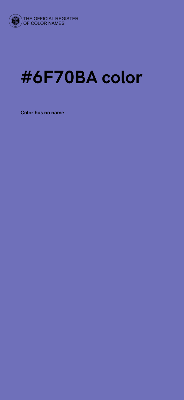 #6F70BA color image