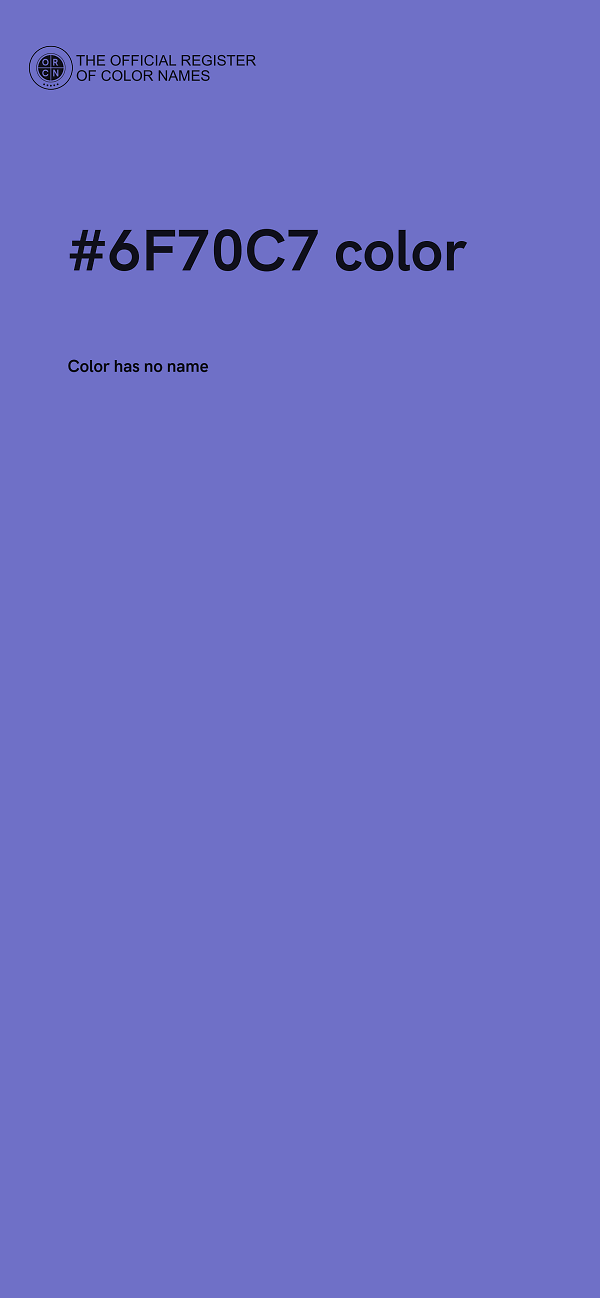 #6F70C7 color image