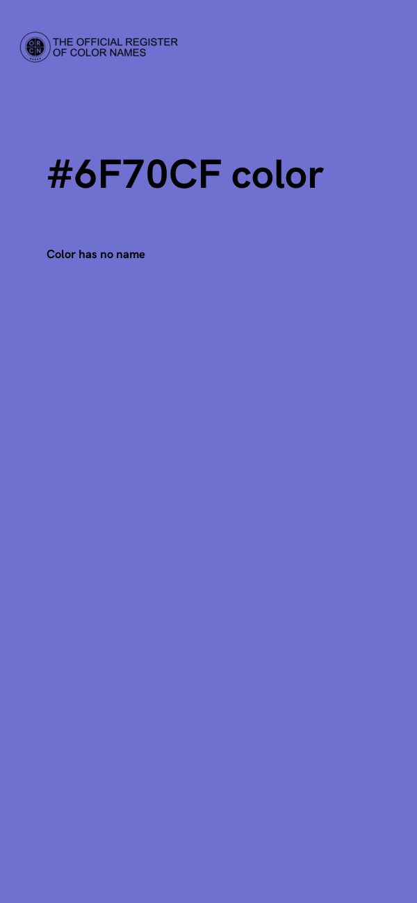 #6F70CF color image