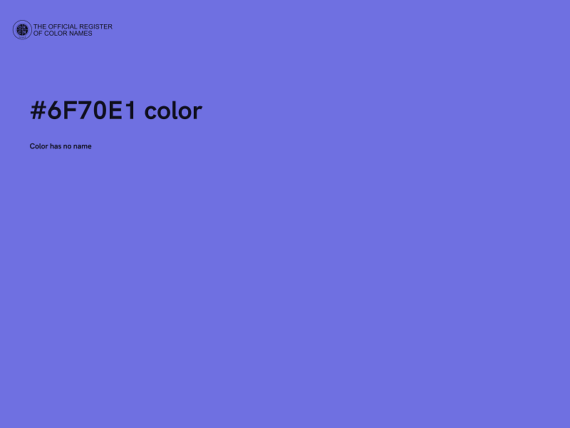 #6F70E1 color image