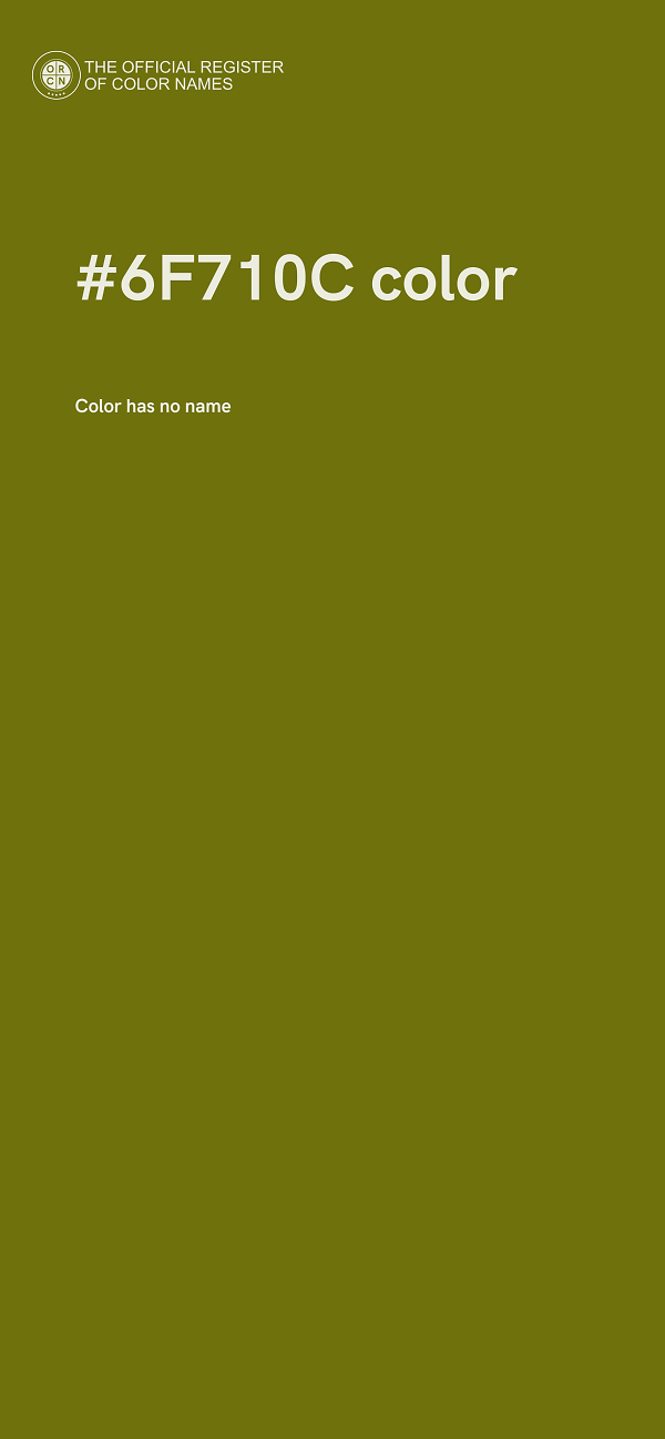 #6F710C color image