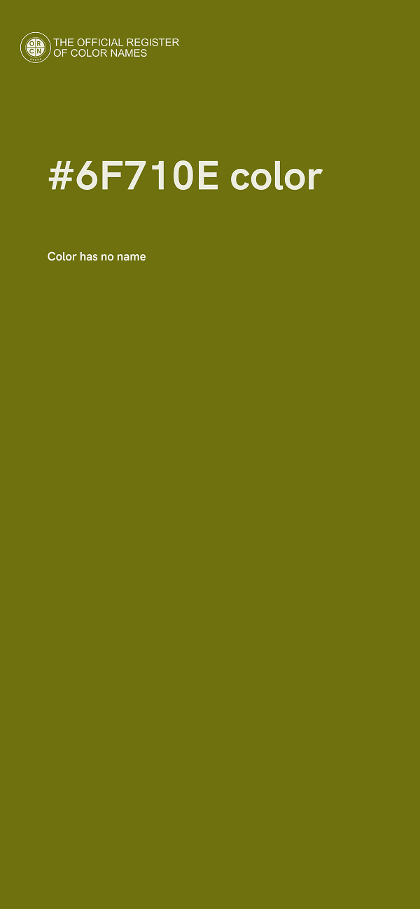#6F710E color image