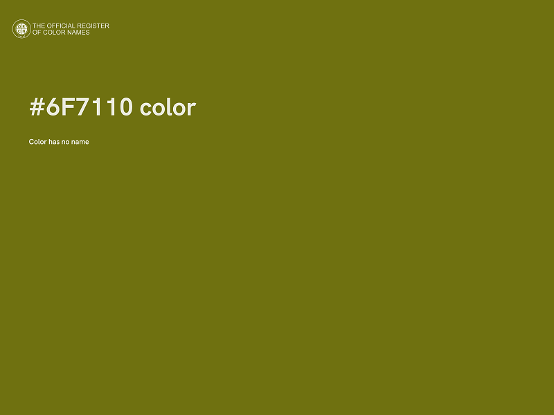 #6F7110 color image