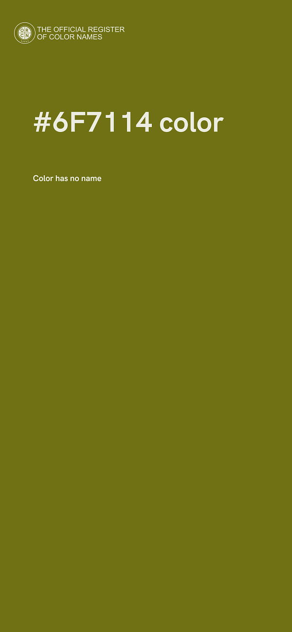 #6F7114 color image