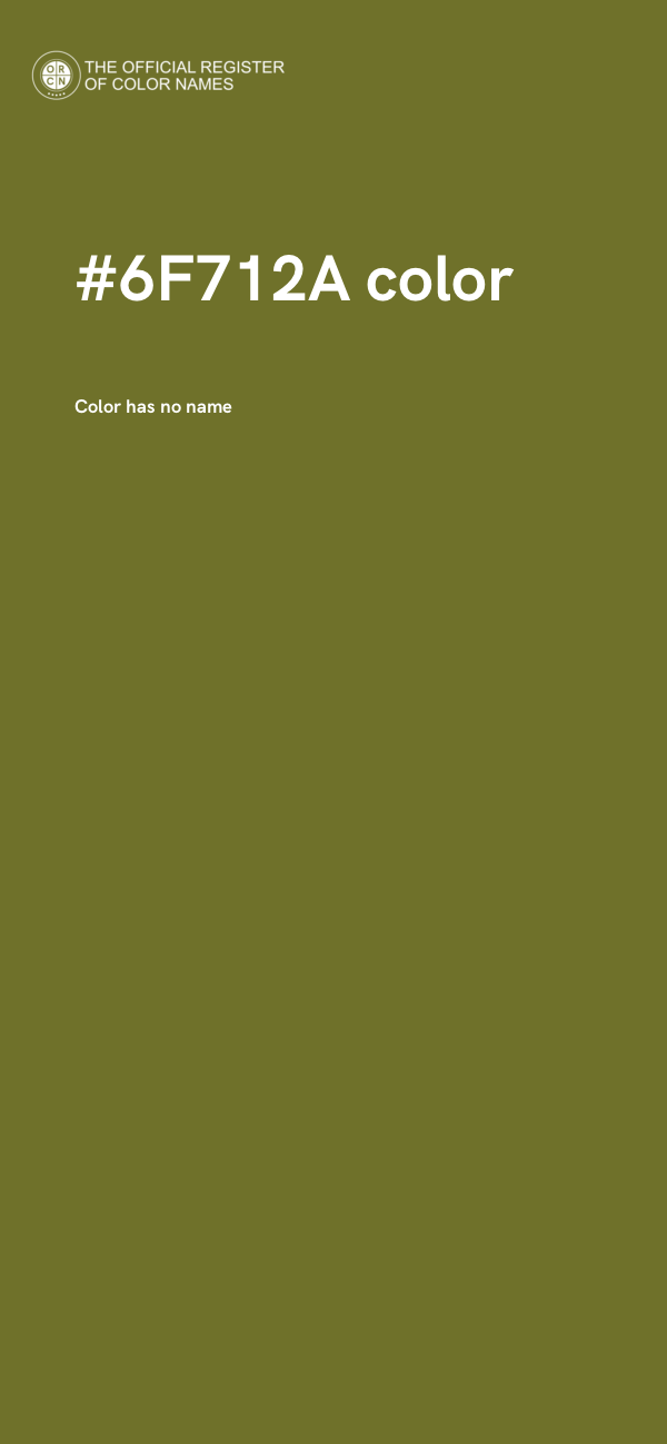 #6F712A color image