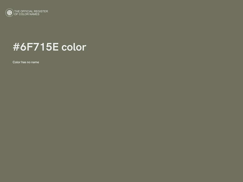 #6F715E color image