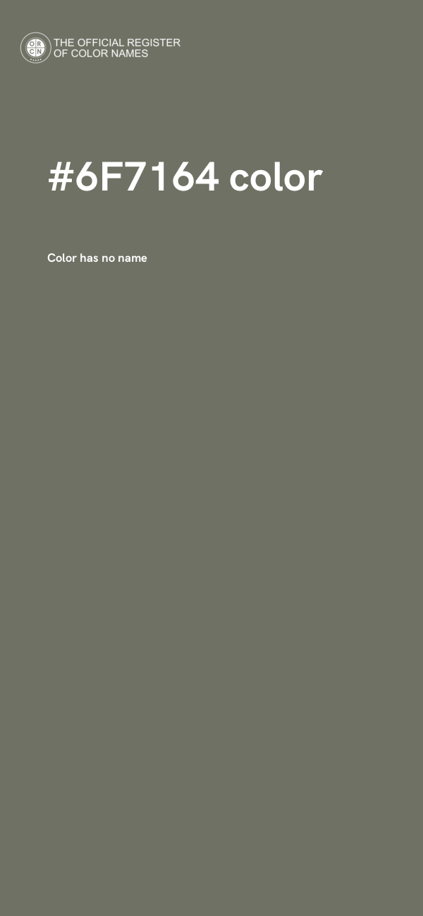 #6F7164 color image