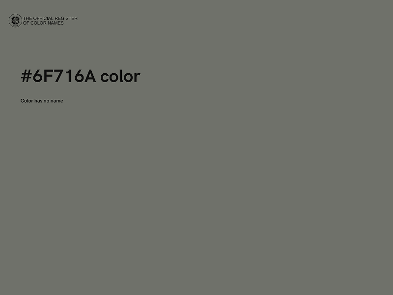 #6F716A color image