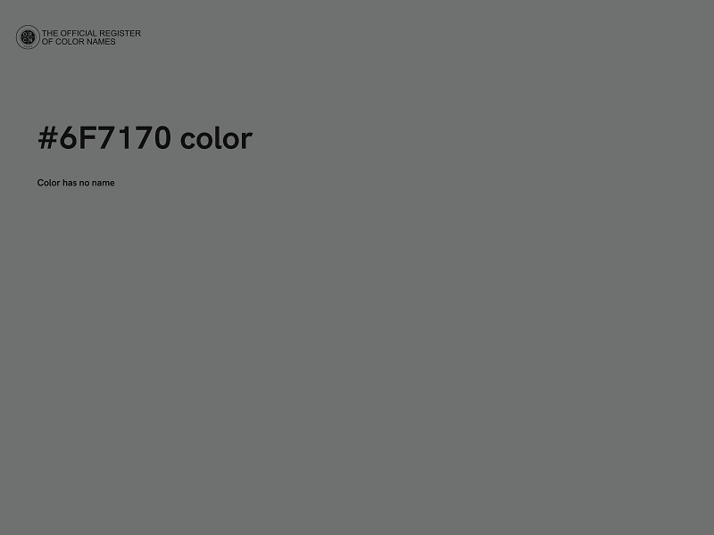 #6F7170 color image