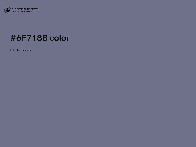 #6F718B color image