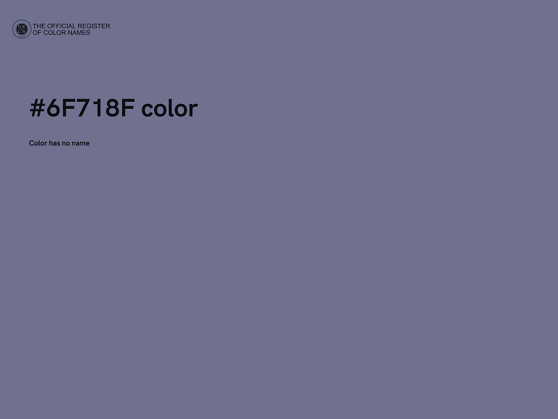 #6F718F color image