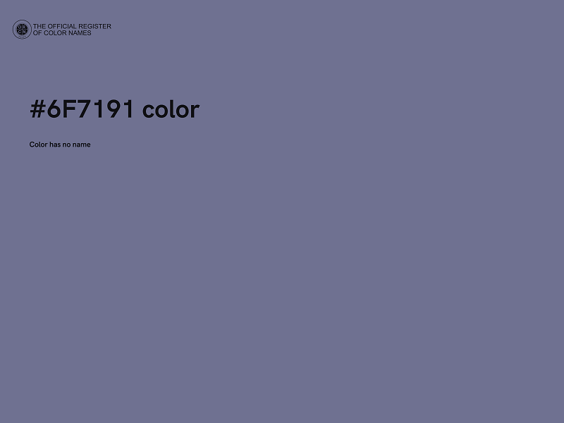 #6F7191 color image